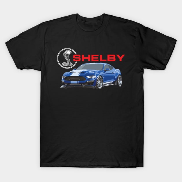 Shelby Mustang Super Snake GT USA T-Shirt by cowtown_cowboy